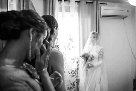 emotivo momento en la casa de la novia en la Algaba, sevilla