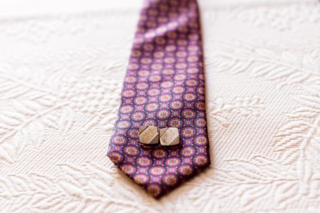 Gemelos y corbata de Manuel. Boda en la Provincia de Sevilla.